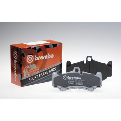 Фото Комплект тормозных колодок, дисковый тормоз BREMBO 07B31406