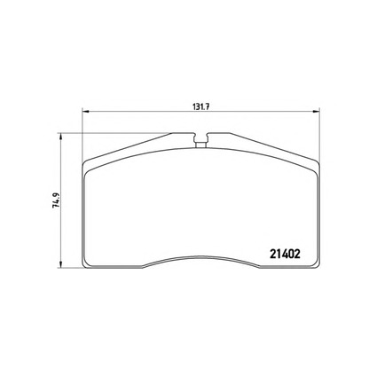 Photo Brake Pad Set, disc brake BREMBO 07B31414