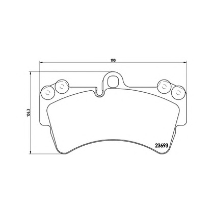 Foto Bremsbelagsatz, Scheibenbremse BREMBO 07B31420