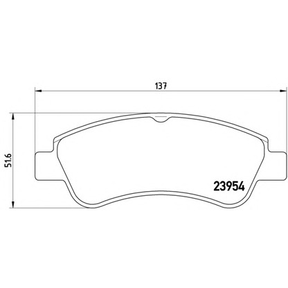 Photo Kit de plaquettes de frein, frein à disque BREMBO 07B31438