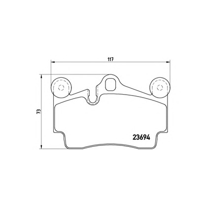 Photo Kit de plaquettes de frein, frein à disque BREMBO 07B31516