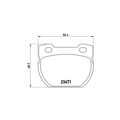 Photo Kit de plaquettes de frein, frein à disque BREMBO 07B31529