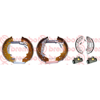 Фото Комплект тормозных колодок BREMBO K06005