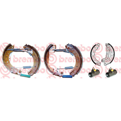 Фото Комплект тормозных колодок BREMBO K24044