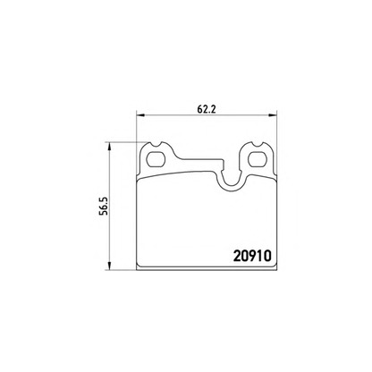 Foto Bremsbelagsatz, Scheibenbremse BREMBO P06005