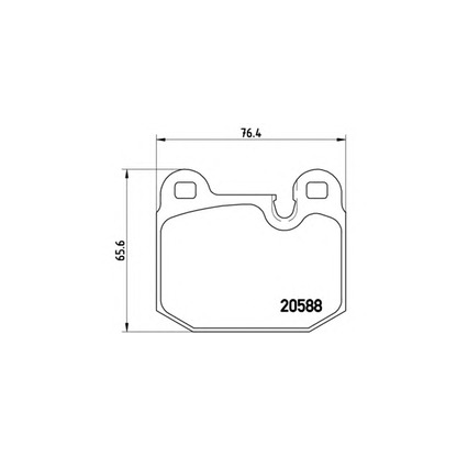 Photo Brake Pad Set, disc brake BREMBO P06006