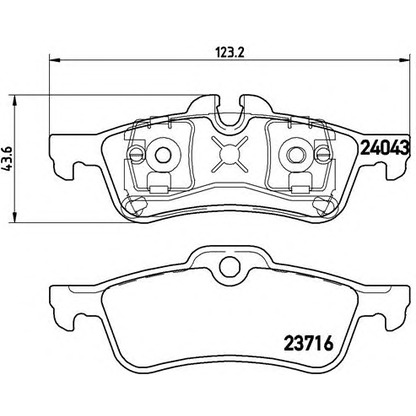 Foto Juego de pastillas de freno BREMBO P06032