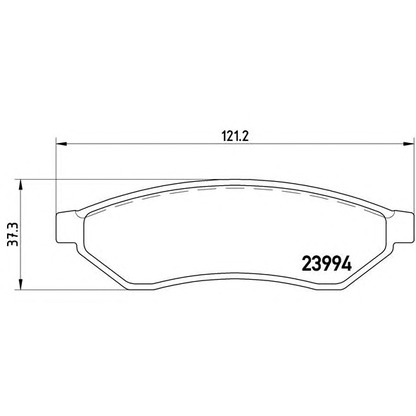 Foto Kit pastiglie freno, Freno a disco BREMBO P10008