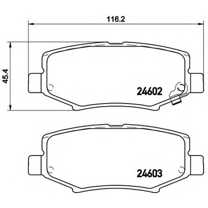 Foto Juego de pastillas de freno BREMBO P18024