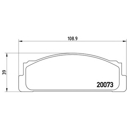 Foto Bremsbelagsatz, Scheibenbremse BREMBO P23003