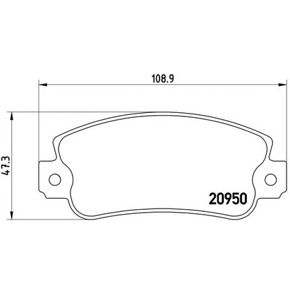 Photo Kit de plaquettes de frein, frein à disque BREMBO P23021