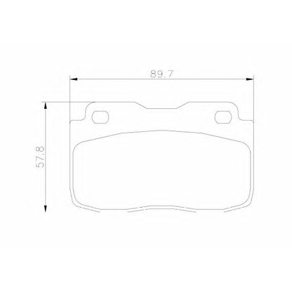 Photo Brake Pad Set, disc brake BREMBO P23025