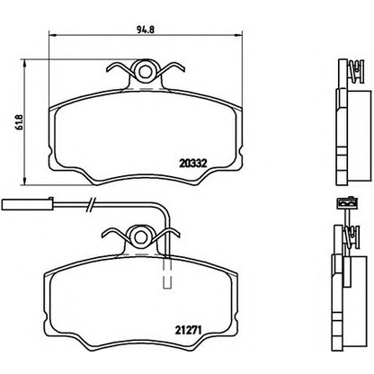 Zdjęcie Zestaw klocków hamulcowych, hamulce tarczowe BREMBO P23048