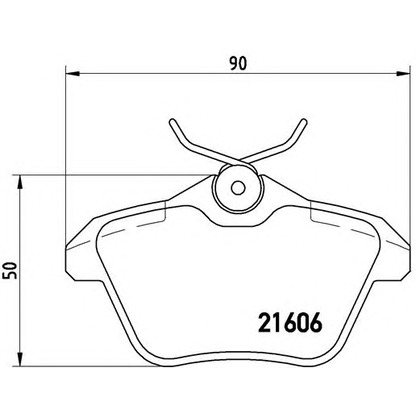 Photo Brake Pad Set, disc brake BREMBO P23067