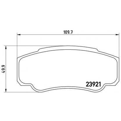 Foto Bremsbelagsatz, Scheibenbremse BREMBO P23093