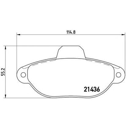 Photo Brake Pad Set, disc brake BREMBO P23096