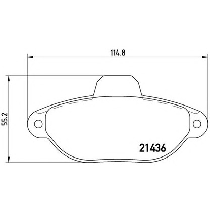 Foto Bremsbelagsatz, Scheibenbremse BREMBO P23160