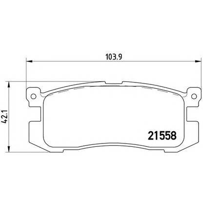 Zdjęcie Zestaw klocków hamulcowych, hamulce tarczowe BREMBO P24025