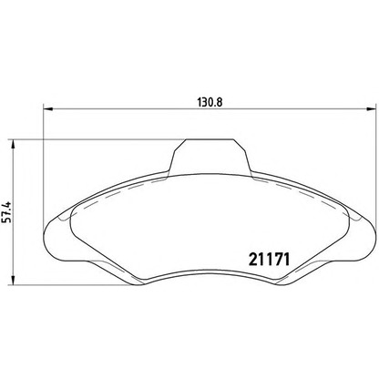 Foto Kit pastiglie freno, Freno a disco BREMBO P24029