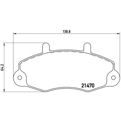 Foto Juego de pastillas de freno BREMBO P24032