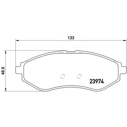 Foto Kit pastiglie freno, Freno a disco BREMBO P24048