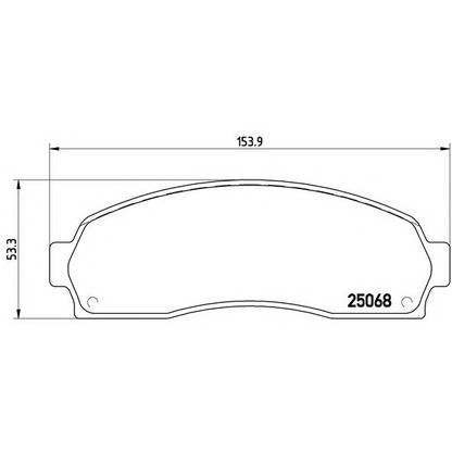 Foto Kit pastiglie freno, Freno a disco BREMBO P24081