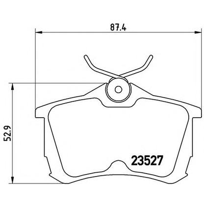 Zdjęcie Zestaw klocków hamulcowych, hamulce tarczowe BREMBO P28030