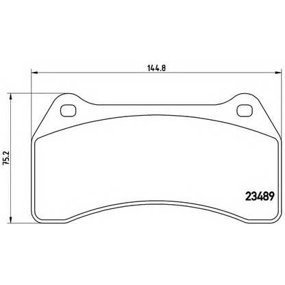 Фото Комплект тормозных колодок, дисковый тормоз BREMBO P36014