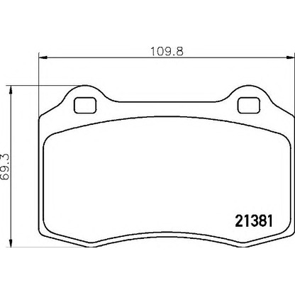 Photo Brake Pad Set, disc brake BREMBO P36020