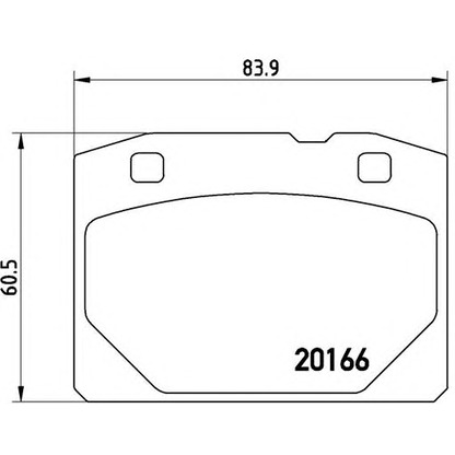 Photo Brake Pad Set, disc brake BREMBO P41001