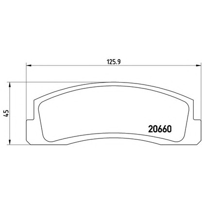 Фото Комплект тормозных колодок, дисковый тормоз BREMBO P41002