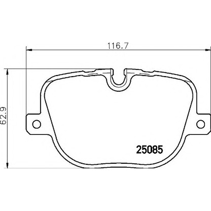 Photo Kit de plaquettes de frein, frein à disque BREMBO P44025