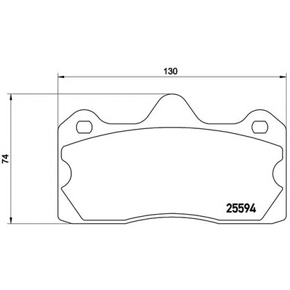 Photo Kit de plaquettes de frein, frein à disque BREMBO P47002