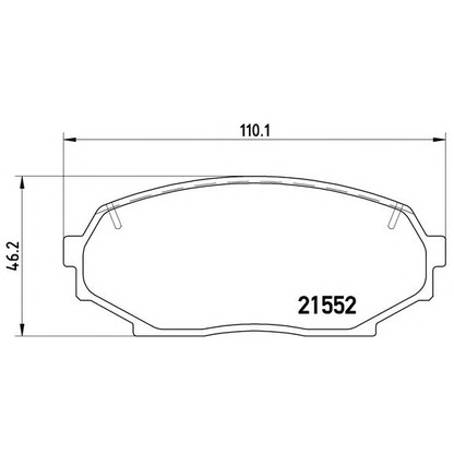 Zdjęcie Zestaw klocków hamulcowych, hamulce tarczowe BREMBO P49017