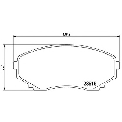 Foto Bremsbelagsatz, Scheibenbremse BREMBO P49028