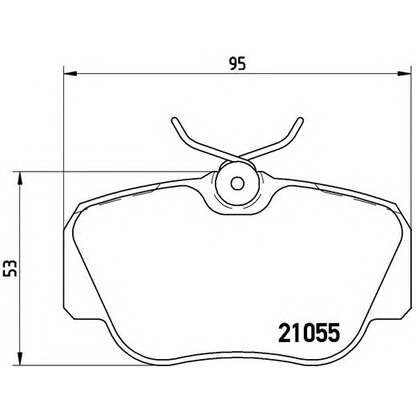 Photo Brake Pad Set, disc brake BREMBO P50011