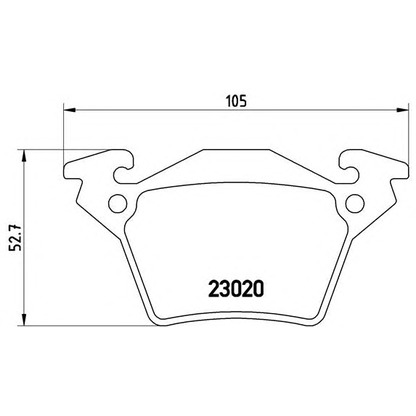 Фото Комплект тормозных колодок, дисковый тормоз BREMBO P50032