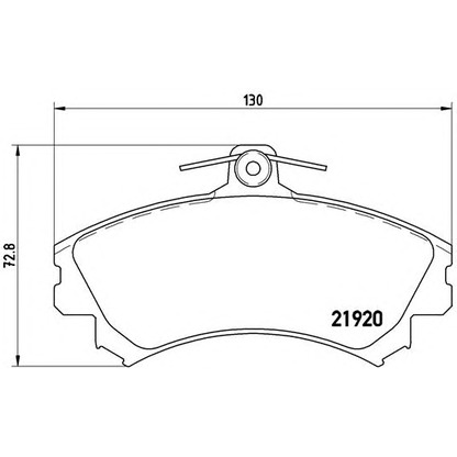 Zdjęcie Zestaw klocków hamulcowych, hamulce tarczowe BREMBO P50055