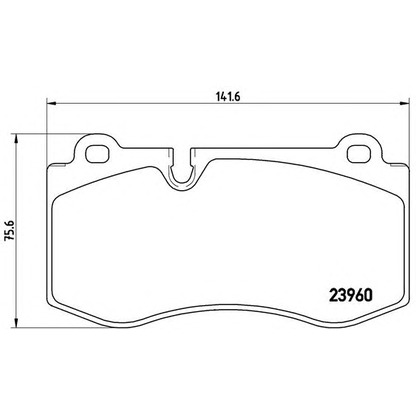 Foto Kit pastiglie freno, Freno a disco BREMBO P50074