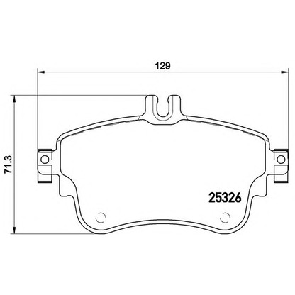 Photo Brake Pad Set, disc brake BREMBO P50094