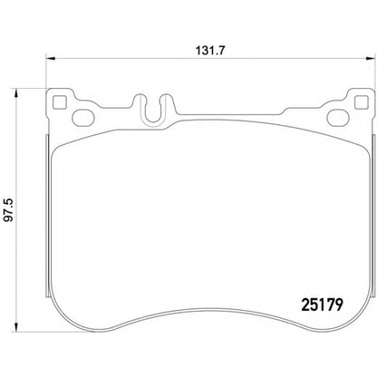 Photo Kit de plaquettes de frein, frein à disque BREMBO P50095