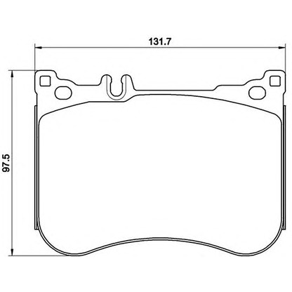 Photo Brake Pad Set, disc brake BREMBO P50114