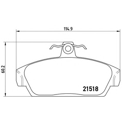 Foto Kit pastiglie freno, Freno a disco BREMBO P52015