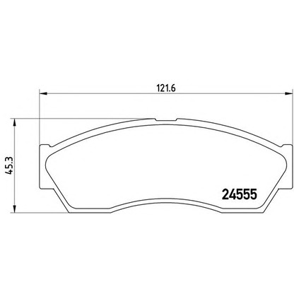 Фото Комплект тормозных колодок, дисковый тормоз BREMBO P52019