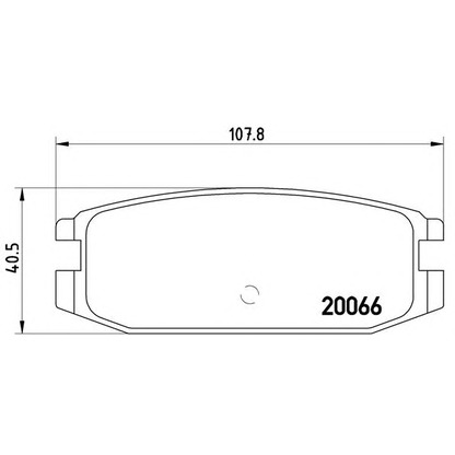 Photo Kit de plaquettes de frein, frein à disque BREMBO P54011