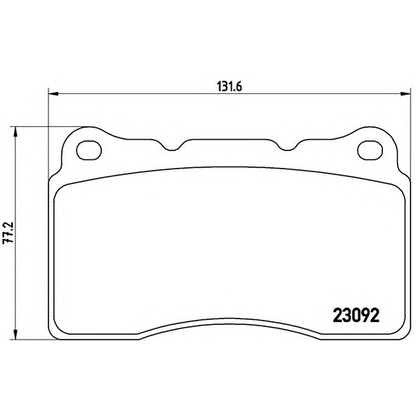 Photo Kit de plaquettes de frein, frein à disque BREMBO P54040