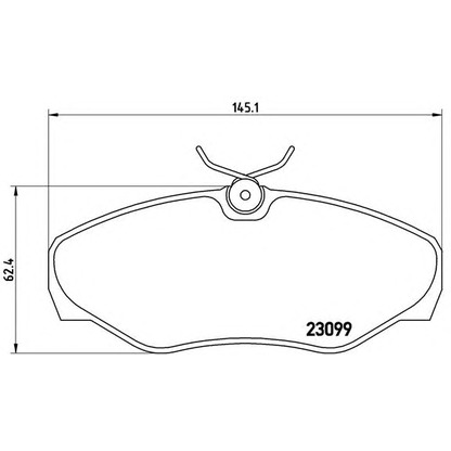 Photo Brake Pad Set, disc brake BREMBO P56061