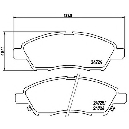 Foto Juego de pastillas de freno BREMBO P56070