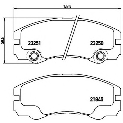 Photo Kit de plaquettes de frein, frein à disque BREMBO P59033