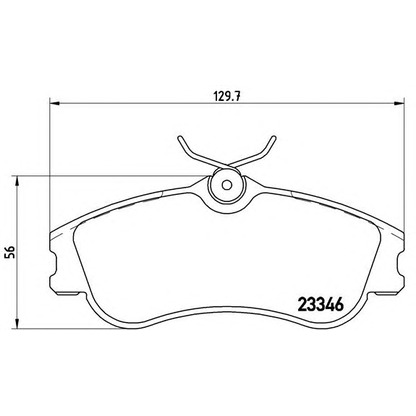 Photo Brake Pad Set, disc brake BREMBO P61069